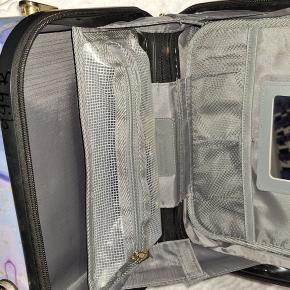 Triforce Elite Hardshell Cosmetic Makeup Case Luggage Carry On Multi Marble - Picture 7 of 11